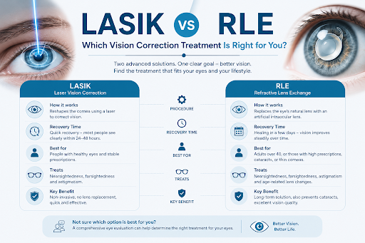 Read more about the article LASIK vs RLE: Which Vision Correction Treatment Is Right for You?